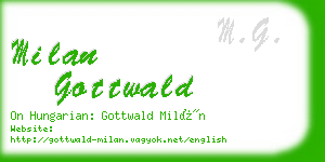 milan gottwald business card